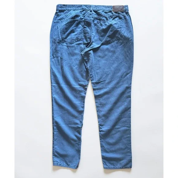 Michael Kors Grant Classic Fit Mens Blue Twill Pants Size 38 Straight Leg Used - Picture 2 of 8